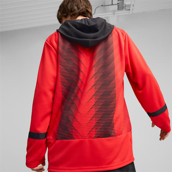 AC Milan Oversize Winter Football Jersey, For All Time Red-PUMA Black, extralarge-GBR