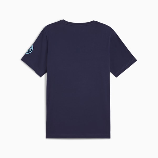 Manchester City Ftblicons Men's Football T-shirt, PUMA Navy-PUMA White, extralarge-IND