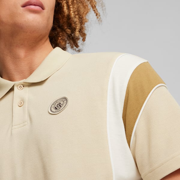 Manchester City FtblArchive Men's Polo, Granola-Frosted Ivory, extralarge