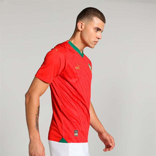 FRMF Women's World Cup Men's Football Home Jersey, PUMA Red-Power Green, extralarge-IND