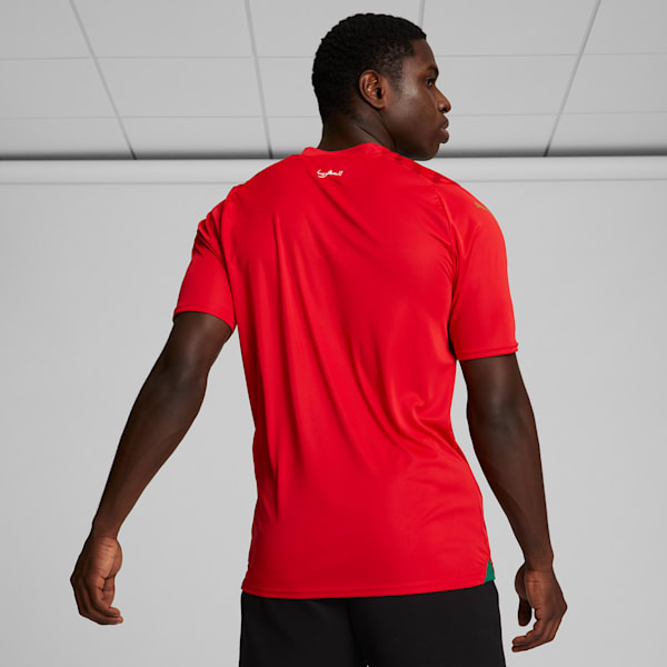 Réplica de camiseta de local de la Copa Mundial Femenina para hombre FRMF, PUMA Red-Power Green, extralarge