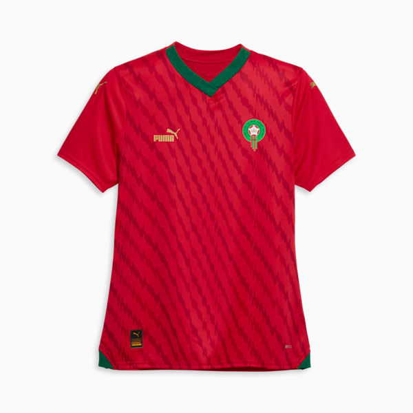 Jersey de Marruecos 23/24 Copa Mundial para mujer, PUMA Red-Power Green, extralarge