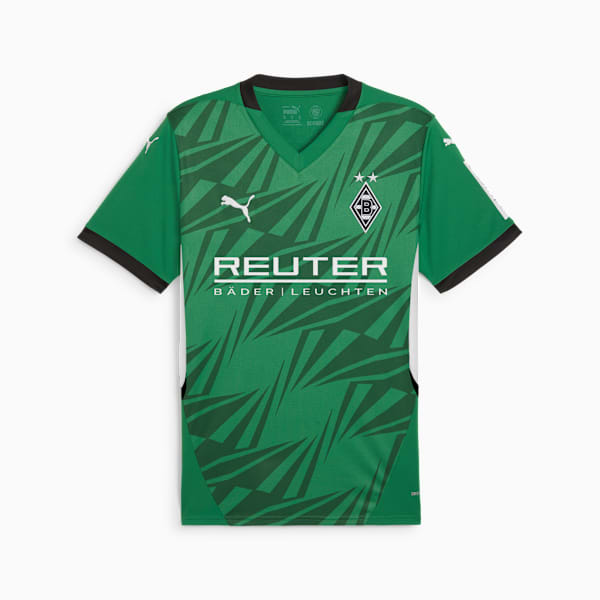 Borussia Mönchengladbach 24/25 Away Jersey Men, Archive Green-PUMA White, extralarge