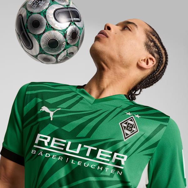 Borussia Mönchengladbach 24/25 Away Jersey Men, Archive Green-PUMA White, extralarge