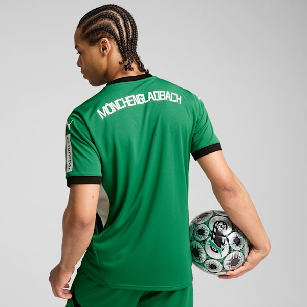 Borussia Mönchengladbach 24/25 Away Jersey Men, Archive Green-PUMA White, extralarge