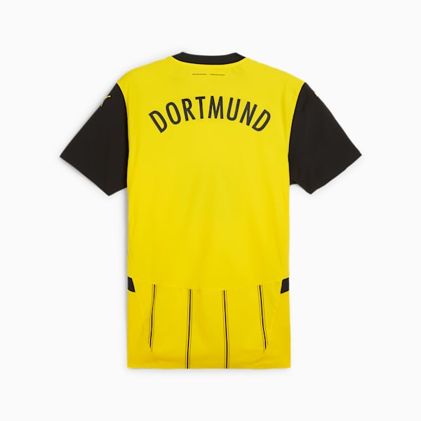 Borussia Dortmund 24/25 Men's Authentic Home Soccer Jersey, Faster Yellow-PUMA Black, extralarge