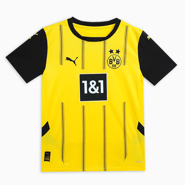 Borussia Dortmund 24/25 Youth Football Home Jersey, Faster Yellow-PUMA Black, extralarge-IND