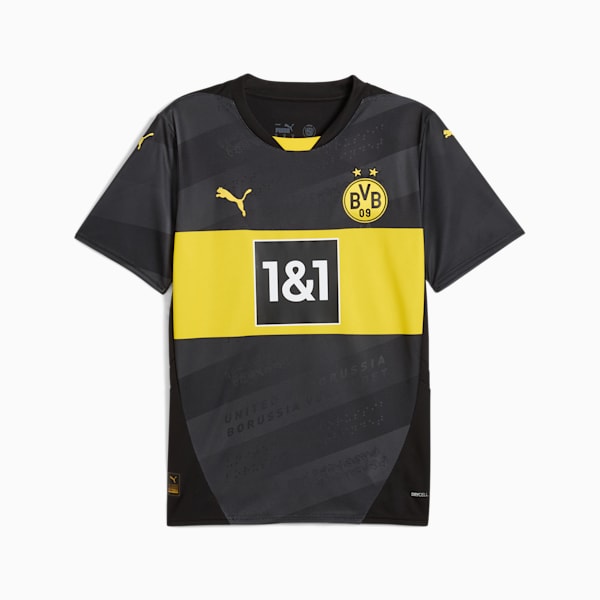 Borussia Dortmund 24/25 Away Men's Football Jersey, PUMA Black-Faster Yellow, extralarge-IND