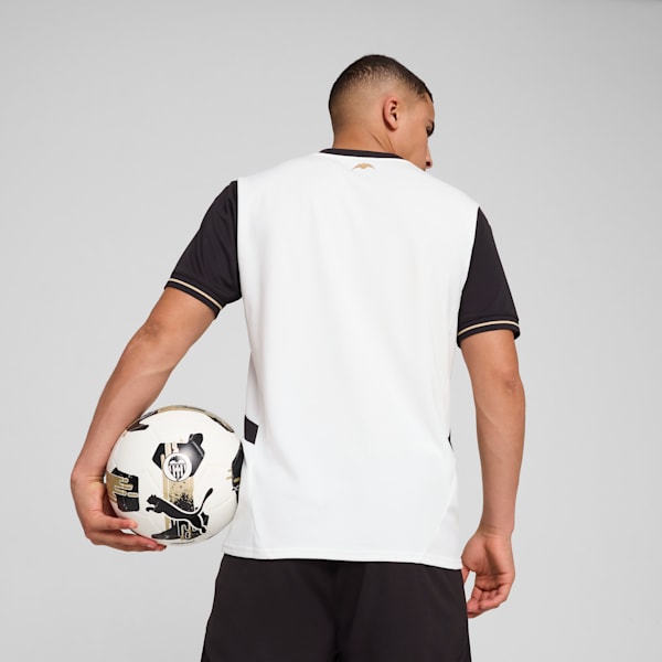 Valencia CF 24/25 Men's Replica Home Soccer Jersey, PUMA White-PUMA Black, extralarge