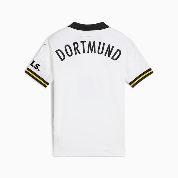 Réplica de la camiseta de fútbol del tercer uniforme para niños grandes Borussia Dortmund 24/25, PUMA White, extralarge