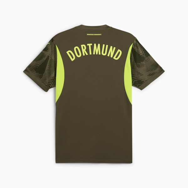 Borussia Dortmund 24/25 Goalkeeper Short Sleeve Jersey Men, Olive Drab-Myrtle, extralarge