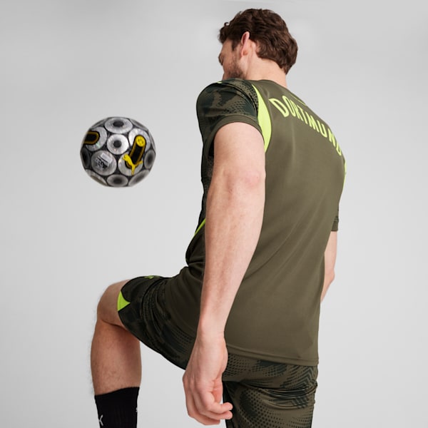 Borussia Dortmund 24/25 Goalkeeper Short Sleeve Jersey Men, Olive Drab-Myrtle, extralarge