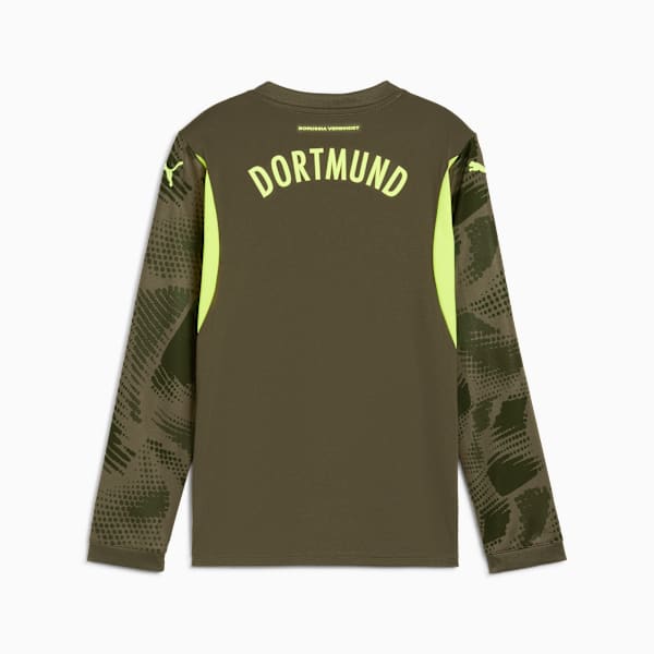 Borussia Dortmund 24/25 Goalkeeper Long Sleeve Jersey Youth, Olive Drab-Myrtle, extralarge-GBR