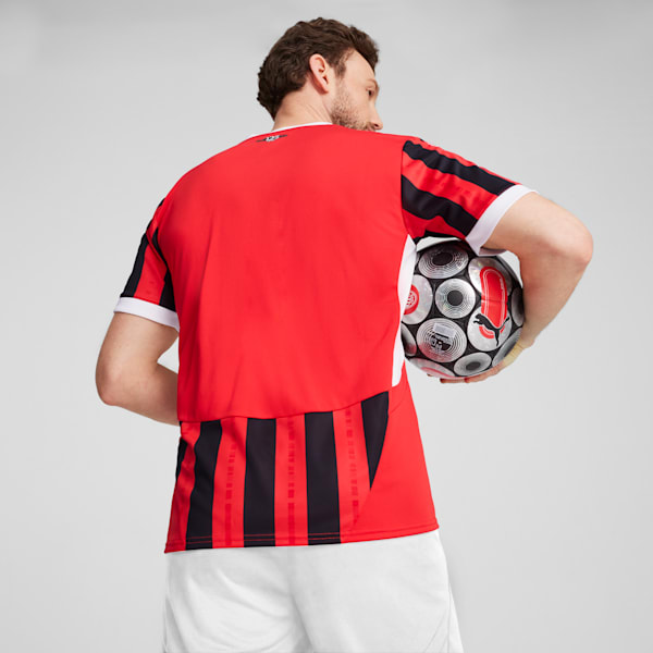 メンズ ACミラン 2024-25 ホーム レプリカ 半袖 ユニフォーム, For All Time Red-PUMA Black, extralarge-JPN
