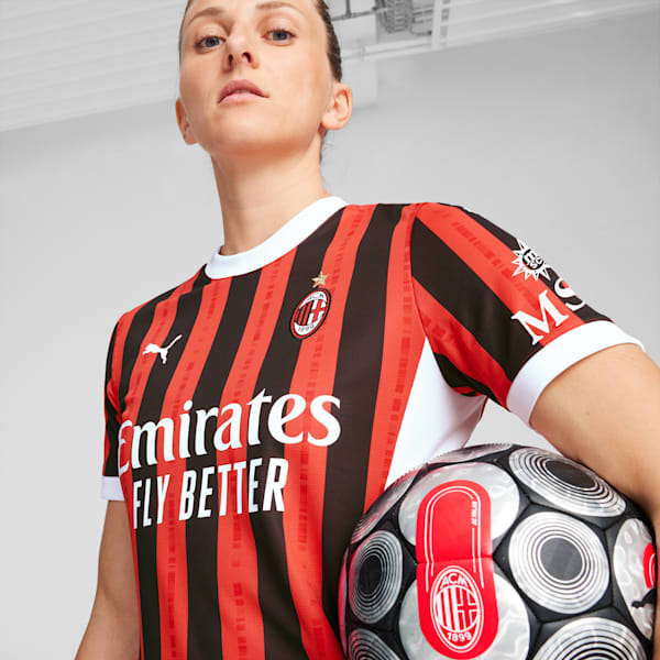 AC Milan 24/25 Women's Home Jersey, For All Time Red-PUMA Black, extralarge