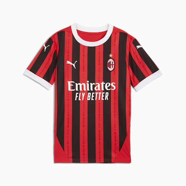 Jersey infantil AC Milan 24/25 Replica Home, For All Time Red-PUMA Black, extralarge