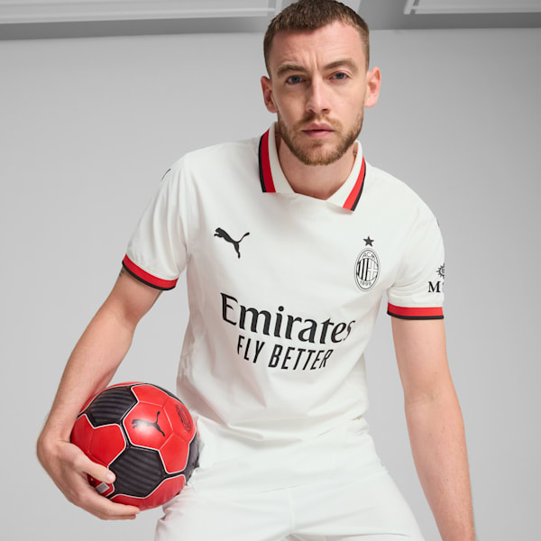 AC Milan 24/25 Away Authentic Men's Soccer Jersey, PUMA White, extralarge