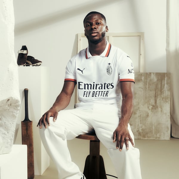 Maillot de soccer authentique AC Milan 24/25 extérieur Homme, PUMA White, extralarge