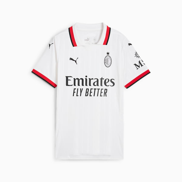 Réplica de la camiseta de fútbol de visitante para mujer AC Milan 24/25, PUMA White, extralarge