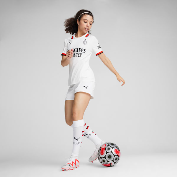 Réplica de la camiseta de fútbol de visitante para mujer AC Milan 24/25, PUMA White, extralarge