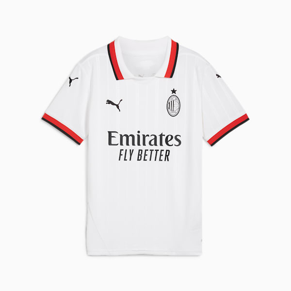 Camiseta adolescente visitante AC Milan 24/25, PUMA White, extralarge