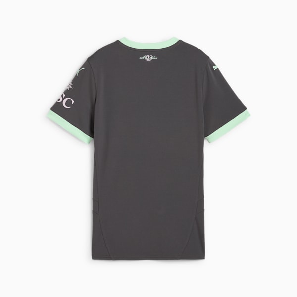 AC Milan 24/25 Women's Third Soccer Jersey, Shadow Gray-Fresh Mint, extralarge
