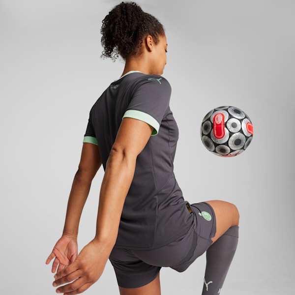 AC Milan 24/25 Women's Third Soccer Jersey, Shadow Gray-Fresh Mint, extralarge