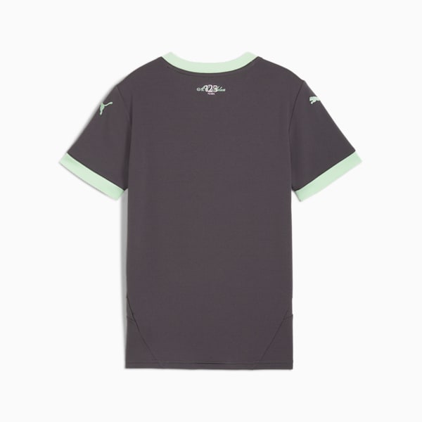 AC Milan 24/25 Big Kids' Third Soccer Jersey, Shadow Gray-Fresh Mint, extralarge
