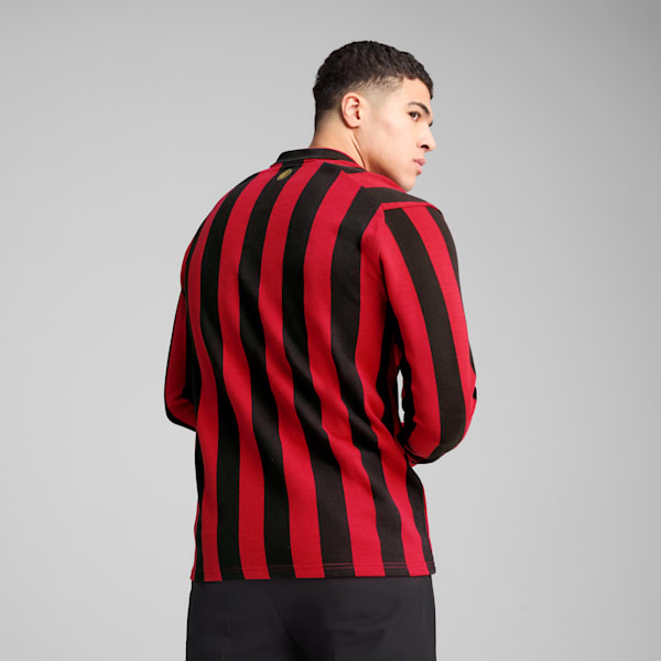 Camiseta retro de hombre del 125 aniversario del AC Milan, PUMA Black-For All Time Red, extralarge