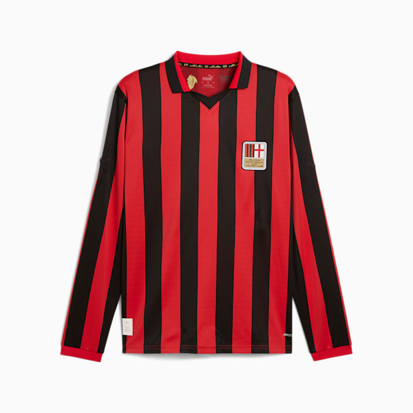 AC Milan 125th Anniversary Authentic Men's Football Jersey, PUMA Black-For All Time Red, extralarge-IND