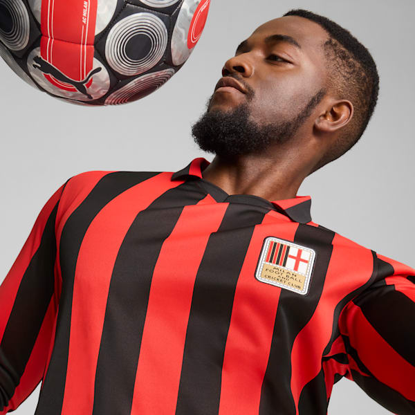 AC Milan 125th Anniversary Authentic Men's Football Jersey, PUMA Black-For All Time Red, extralarge-IND