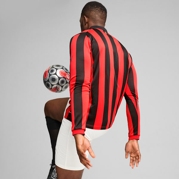 AC Milan 125th Anniversary Authentic Men's Football Jersey, PUMA Black-For All Time Red, extralarge-IND
