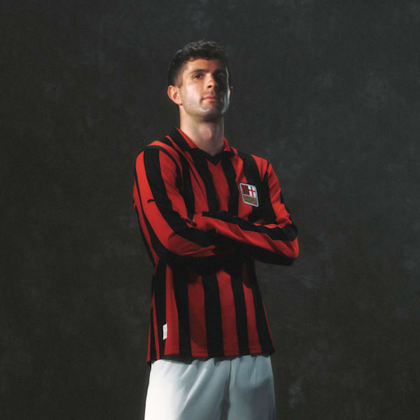 AC Milan 125th Anniversary Authentic Men's Football Jersey, PUMA Black-For All Time Red, extralarge-IND