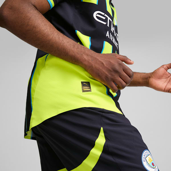 Maillot de soccer authentique Manchester City 24/25 extérieur Homme, New Navy-Yellow Glow, extralarge