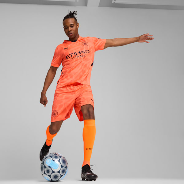 Manchester City 24/25 Goalkeeper Short Sleeve Jersey Men, Neon Sun, extralarge