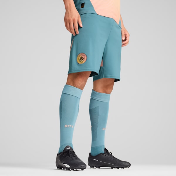 Manchester City 24/25 Men's Football Shorts, Bold Blue-Poppy Pink, extralarge-IND