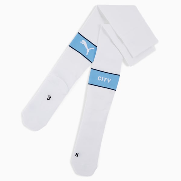 Manchester City Graphic Socks Men, PUMA White-Team Light Blue, extralarge