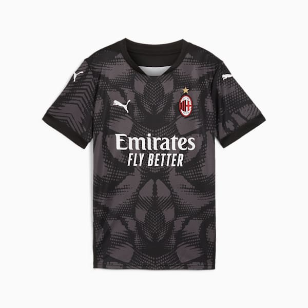 AC Milan 24/25 Goalkeeper Short Sleeve Jersey Youth, PUMA Black-Dark Coal, extralarge