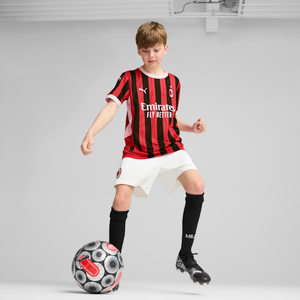 Short de soccer AC Milan 24/25 Enfant et adolescent, PUMA White-For All Time Red, extralarge