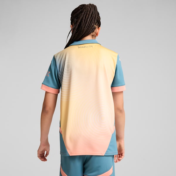 Réplique du maillot de soccer 24/25 de Manchester City Enfant et adolescent, Rosebay-Bold Blue, extralarge