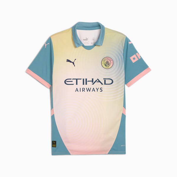 Manchester City 24/25 Replica Fourth Men's Soccer Jersey, Rosebay-Bold Blue, extralarge