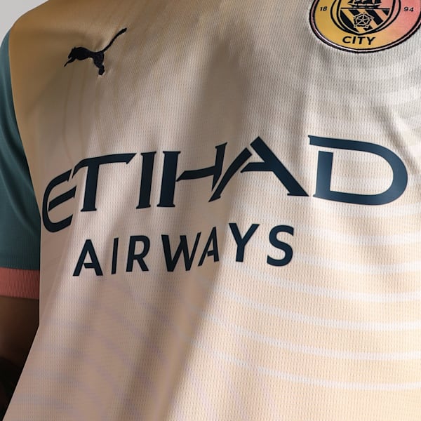 Manchester City 24/25 Men's Fourth Football Jersey, Rosebay-Bold Blue, extralarge-IND