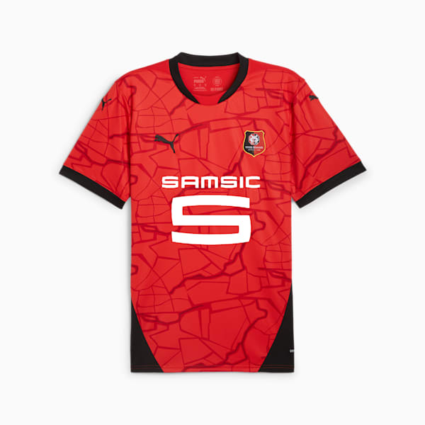 Stade Rennais F.C. 24/25 Home Jersey Men, PUMA Red-PUMA Black, extralarge
