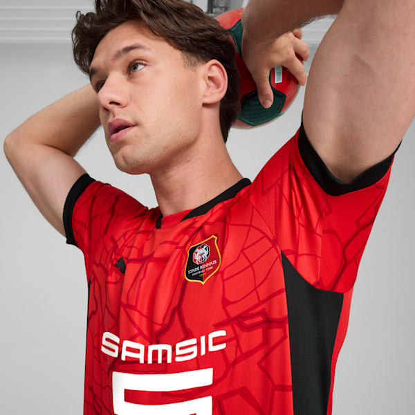 Stade Rennais F.C. 24/25 Home Jersey Men, PUMA Red-PUMA Black, extralarge
