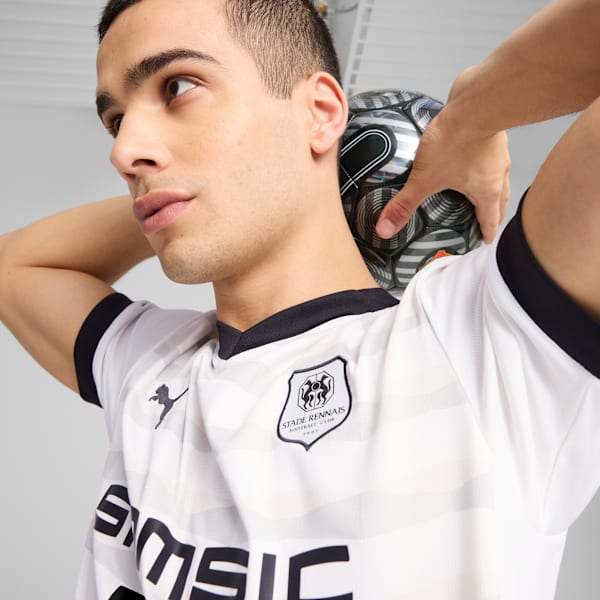 Stade Rennais F.C. 24/25 Away Jersey Men, PUMA White-PUMA Black, extralarge