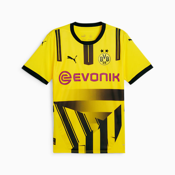 メンズ ドルトムント 2024-25 カップ レプリカ 半袖 ユニフォーム, Faster Yellow-PUMA Black, extralarge-JPN