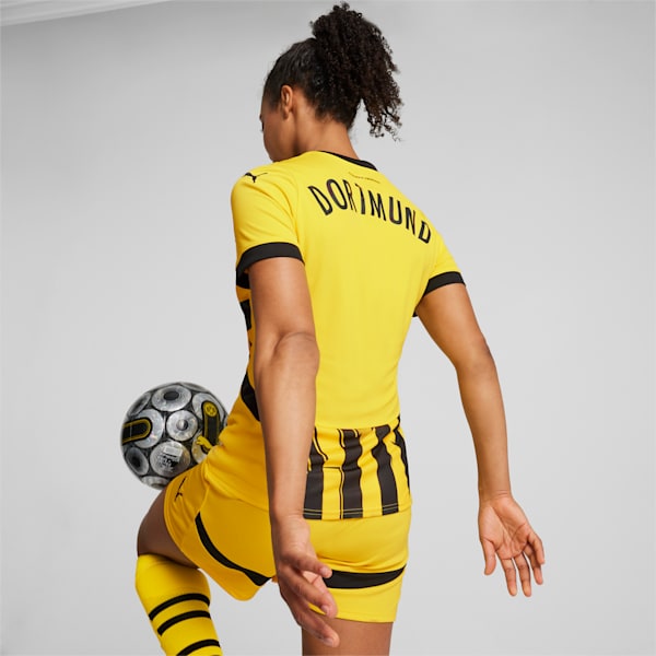 Borussia Dortmund 24/25 Cup Jersey Women, Faster Yellow-PUMA Black, extralarge