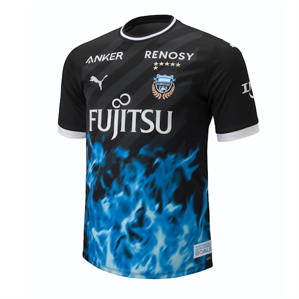 メンズ 川崎フロンターレ 2023 リミテッド レプリカ ユニフォーム, PUMA Black-Team Light Blue, extralarge-JPN