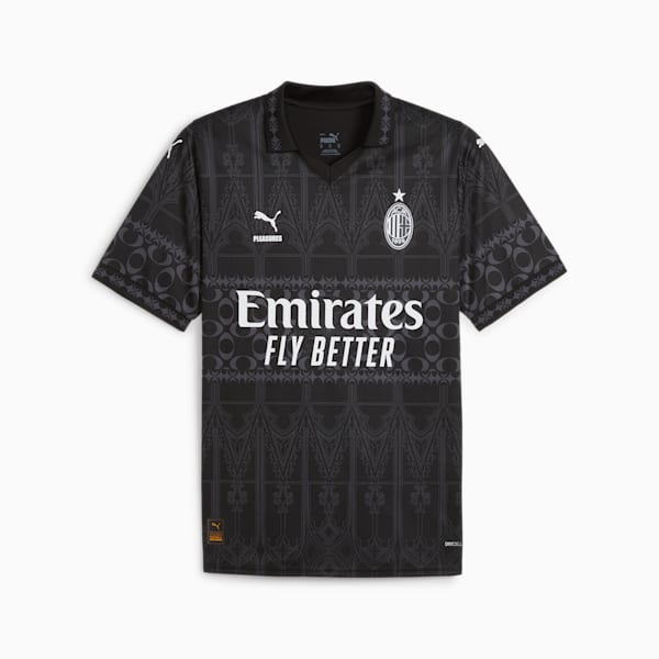 AC Milan x PLEASURES Men's Replica Soccer Jersey, Cheap Urlfreeze Jordan Outlet Black-Asphalt, extralarge