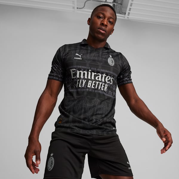 Maillot de soccer AC Milan x PLEASURES Replica, homme, PUMA Black-Asphalt, extralarge